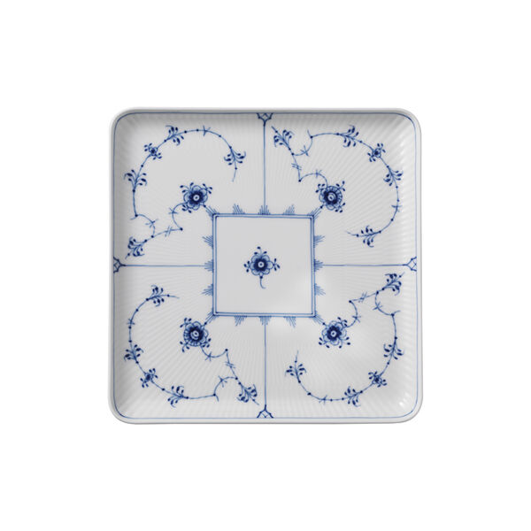 Musselmalet Gerippt Teller, 20 cm, Royal Copenhagen