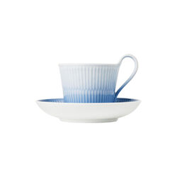 Iris Tasse & Untertasse mit hohem Henkel, blau, Royal Copenhagen