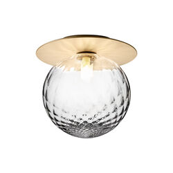 Liila 1 Large Wall Lamp, nordic gold/optic clear, Nuura