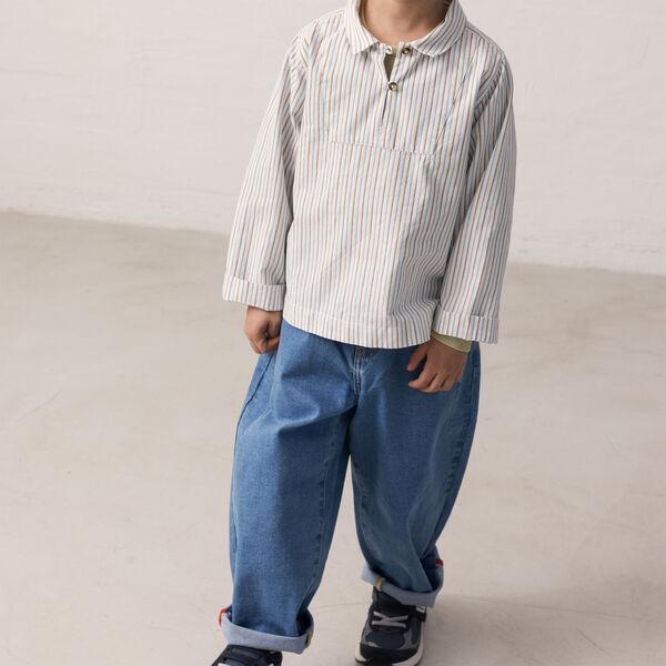 Tovas Hemd, blue iris stripe, MarMar Copenhagen