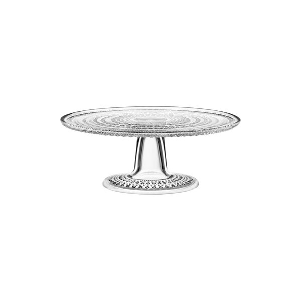 Kastehelmi Kuchenplatte mit Fuß, transparent, Iittala