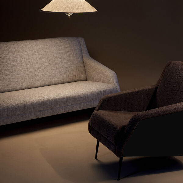 CDC. 1 Loungesessel, Boucl&eacute; 005/schwarz matt, GUBI