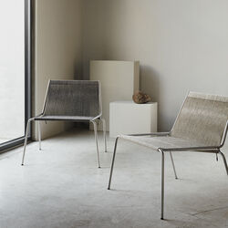 Noel Lounge Chair, steel/brown wool, Thorup Copenhagen