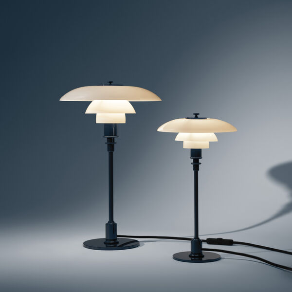 PH 2/1 Table Lamp, glossy deep blue, Louis Poulsen