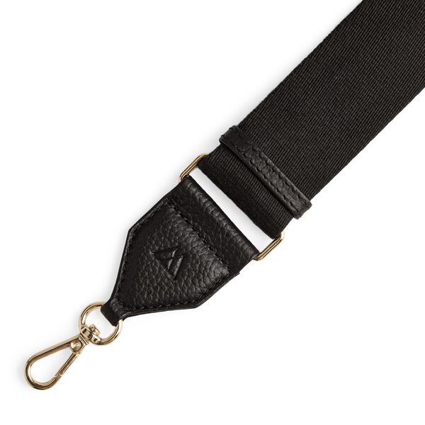 FinleyMBG Guiter Strap Gold, black w/black, Markberg