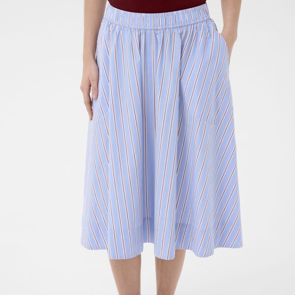 IngiPW Skirt, blue burnt russet stripe, Part Two
