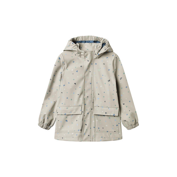 Rainwear Ollo jacke, light flint letters, Wheat