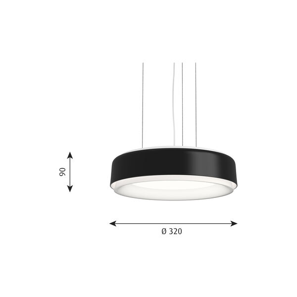 LP Grand Suspended, black, Louis Poulsen