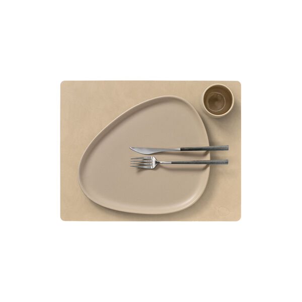 Nupo table mat Square L, sand, LIND DNA