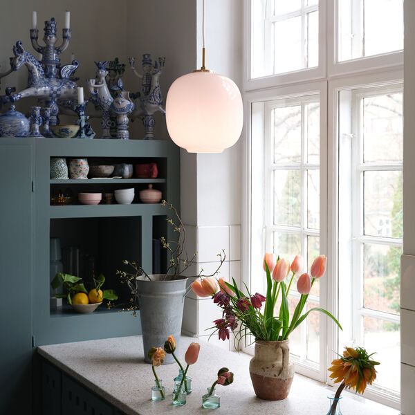 VL45 Radiohus Pale Rose Pendant, Louis Poulsen