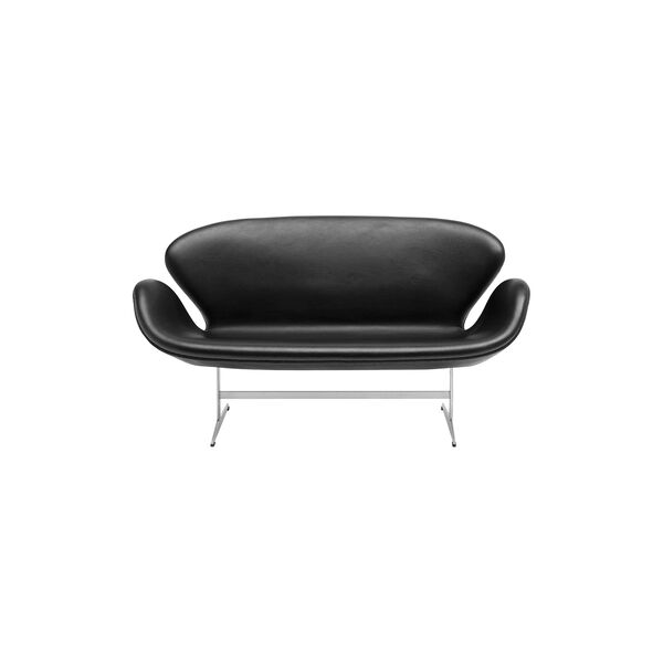 Swan&trade; Sofa 3321 2-Pers. Sofa, black, Fritz Hansen