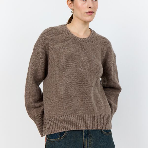 LR-PERLE 1 Pullover, walnut melange, Levet&eacute; Room