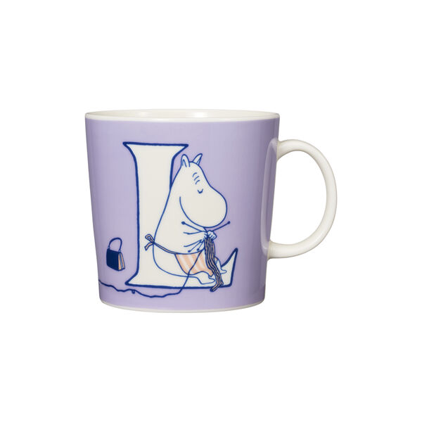 Moomin Mug 40 cl Alphabet L, Moomin Arabia