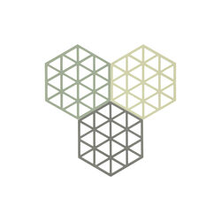 Dreiecke-Topfuntersetzer, Rosmarin/Matcha/Oliv-Taupe, Zone Denmark