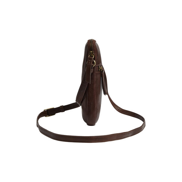 RiverMBG Mini Cross. Bag Vintage, chocolate brown w/br. gold, Markberg