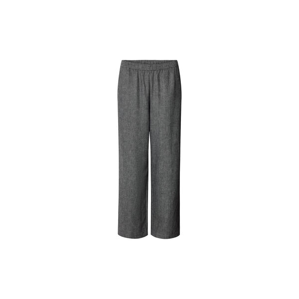 Bella Wool Pants, grey herringbone, Studio Feder
