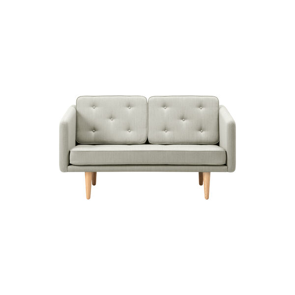 FF2002 No. 1 Sofa 2P, mood 1101/oak light oil, Fredericia Furniture