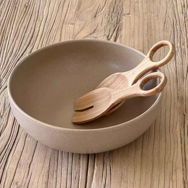 CAPRI Salad Bowl, matte taupe, HOEME Copenhagen