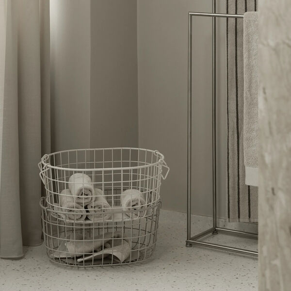 KAGO Storage basket Round M, moonbeam, Blomus