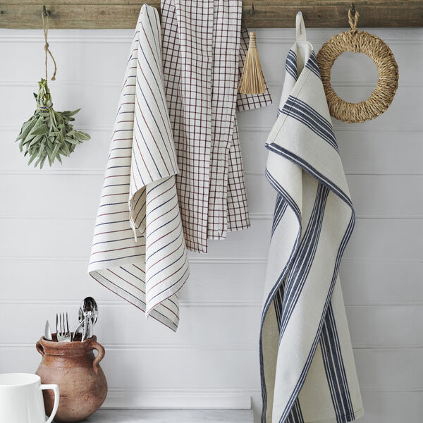 Garn Geschirrtuch, blue, Rosendahl