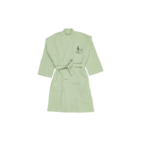 Mummy muslin bathrobe Friends Forever, green, Moomin Arabia