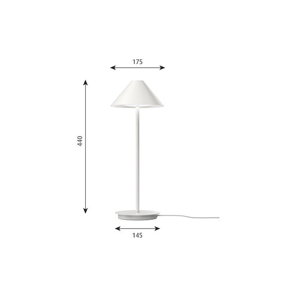 Keglen Table Lamp, white, Louis Poulsen