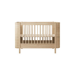 Wood Mini+ Cot Bed incl. Junior Kit 68x122/162 cm, oak, Oliver Furniture