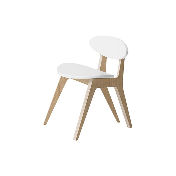 Wood PingPong Chair, white/oak, Oliver Furniture