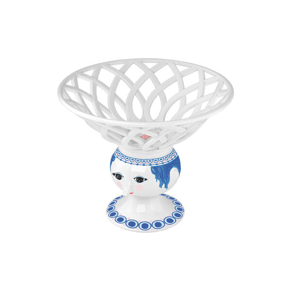 Dora Fruit Bowl, blue, Bjørn Wiinblad