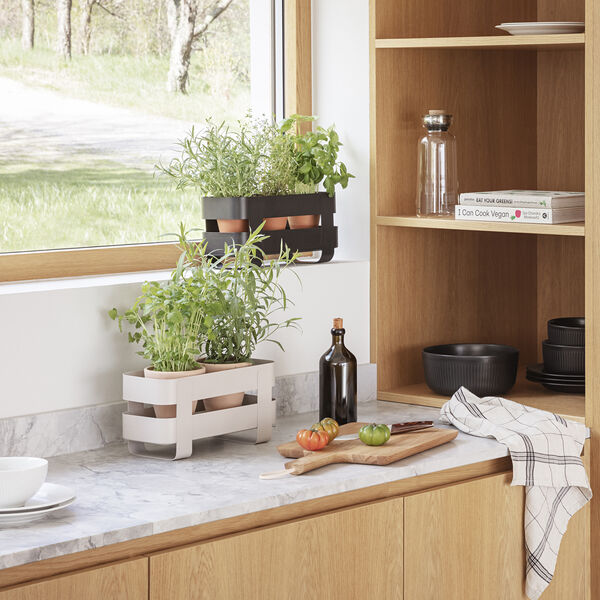 Self-watering herb organiser, black, Eva Solo