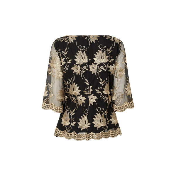 1039PBOAila blouse, black flower, PBO
