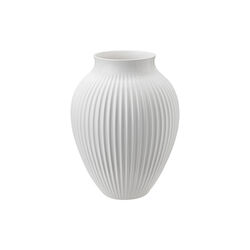 Knabstrup Vase Ripple, weiß, Knabstrup Keramik