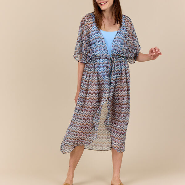 WAVE Strandkimono, blau, Bella Ballou