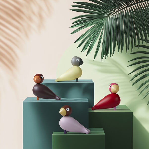 Bella Jahresvogel 2025, creme/grau, Kay Bojesen Denmark