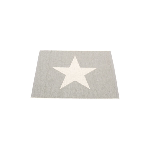Viggo Plastic Rug, warm grey/vanilla, Pappelina