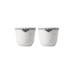 Schwarze Riflet Blonde Becher 26 cl, 2 St&uuml;ck., Royal Copenhagen