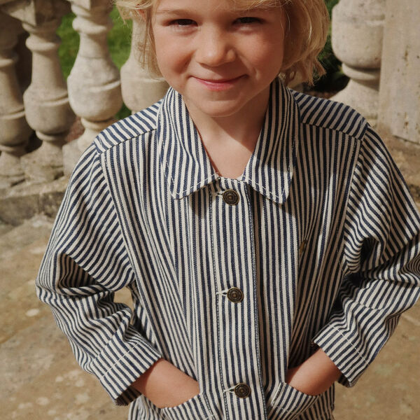 Fender Jacke, naval stripe, Konges Sl&oslash;jd