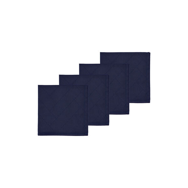 Tiles Damask Cloth Napkins, indigo, Södahl