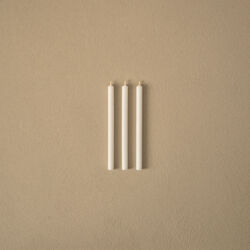 Spitzkerzen, wei&szlig;, STOFF Nagel