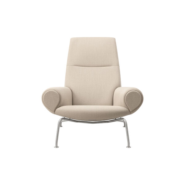 Wegner Queen Chair |  Warm Grey | Lounge Chair + Ottoman, Fredericia Furniture
