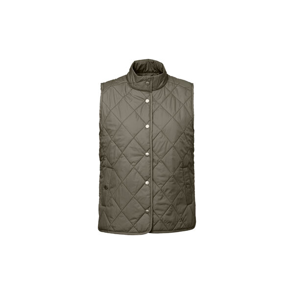 Quilted Short Vest, army, Ilse Jacobsen Hornb&aelig;k
