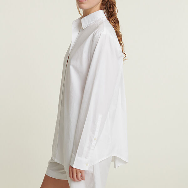Silje LS Shirt, bright white, Basic Apparel