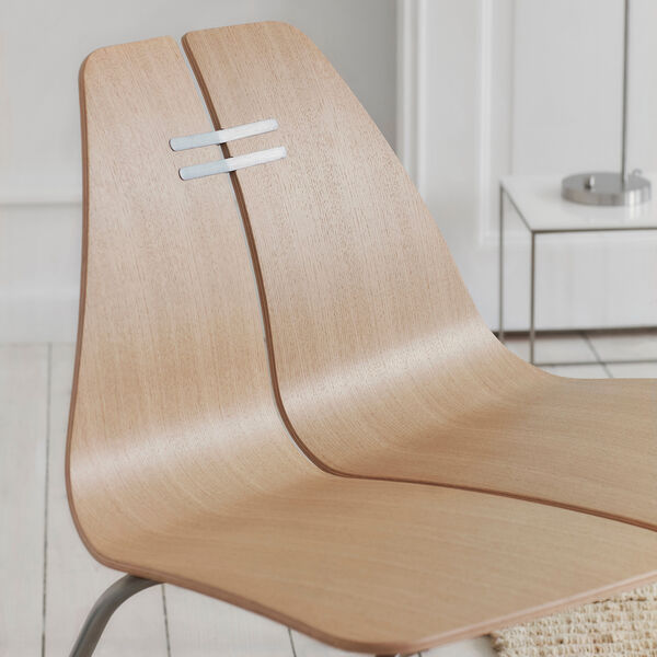 PK23&trade; Lounge Chair, clear lacquered oak/steel, Fritz Hansen