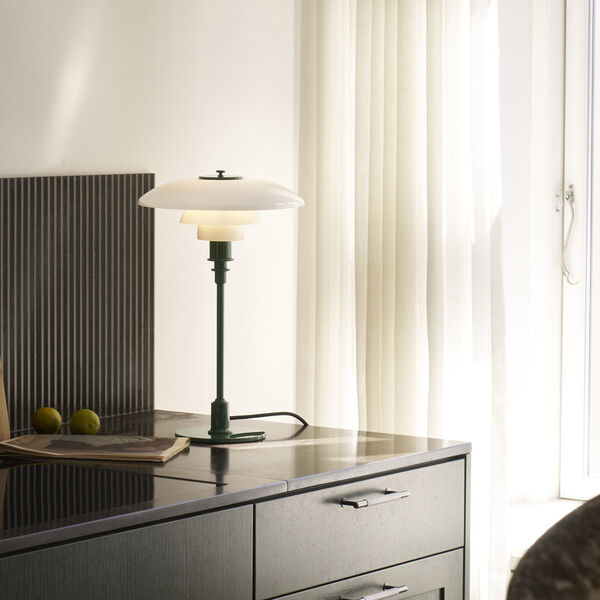 PH 3/2 Table Lamp, glossy deep green, Louis Poulsen