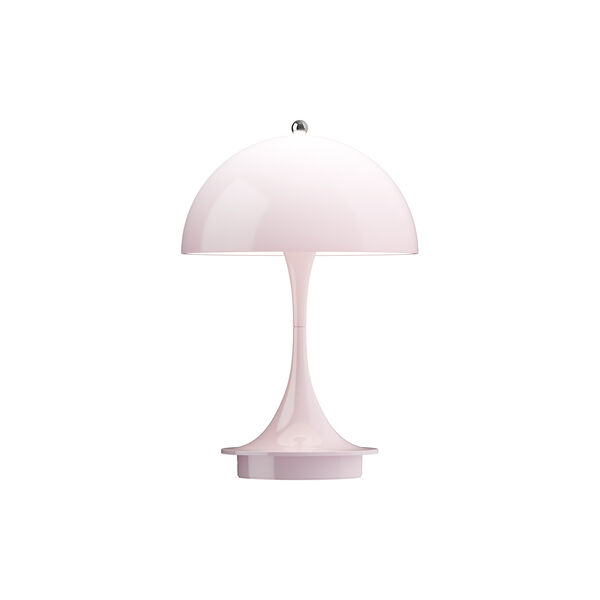 Panthella 160 Portable Table Lamp, opal pale rose, Louis Poulsen