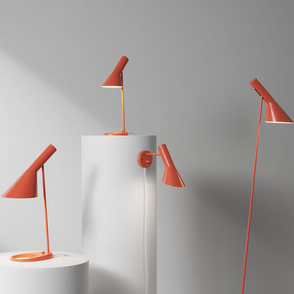 AJ Wall Lamp, electric orange, Louis Poulsen