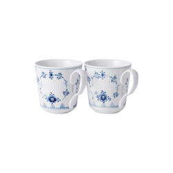Musselmalet gerippt Becher 28 cl, Royal Copenhagen