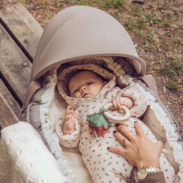 Hood for 3-in-1 Baby Nest, jetty beige, Sebra