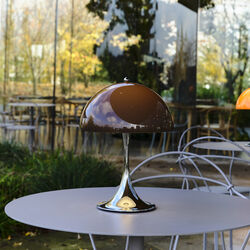 Panthella 250 Original Portable Table Lamp, opal brown, Louis Poulsen