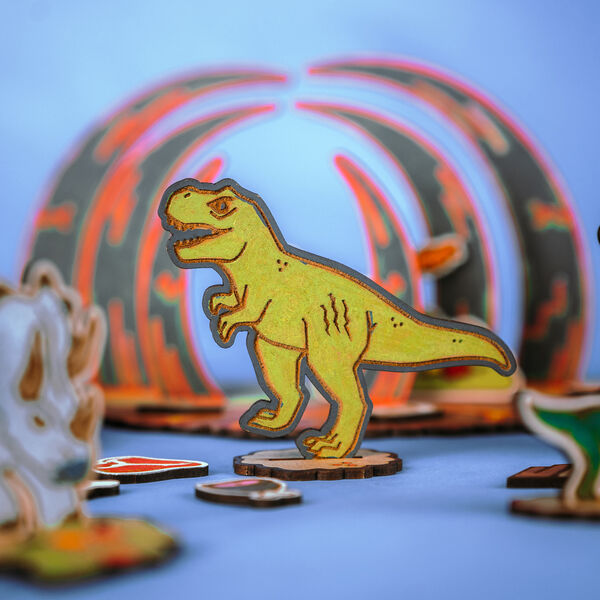 Dinosaur Wooden Toy |  Wasteland Battle, Crateit